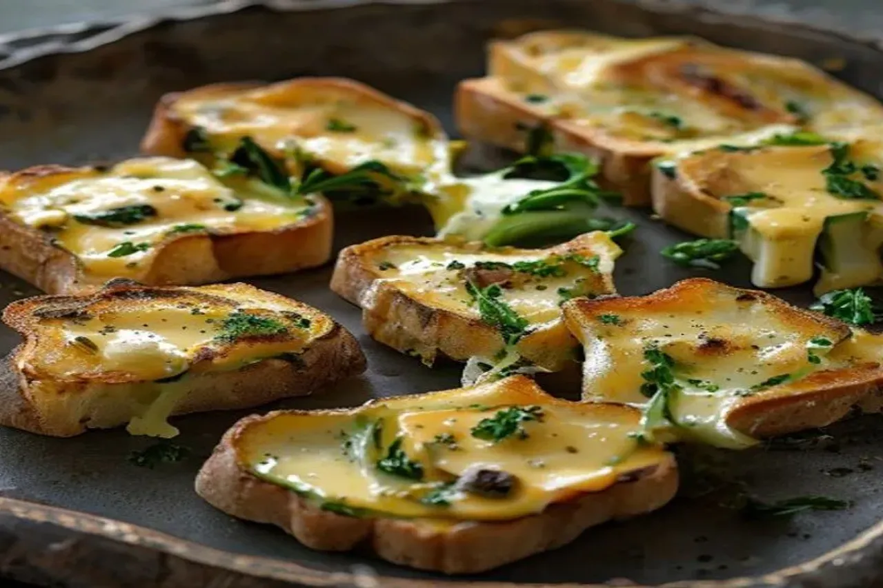 Authentic Broccoli Cheddar Soup Toasts Recipe