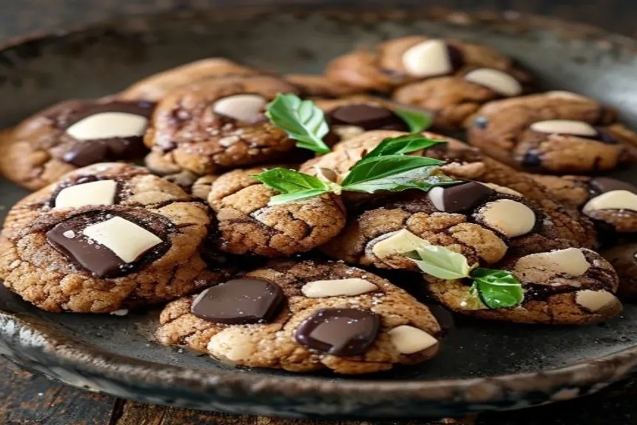 Authentic Candy Cane Chocolate Crinkle Cookies Recipe