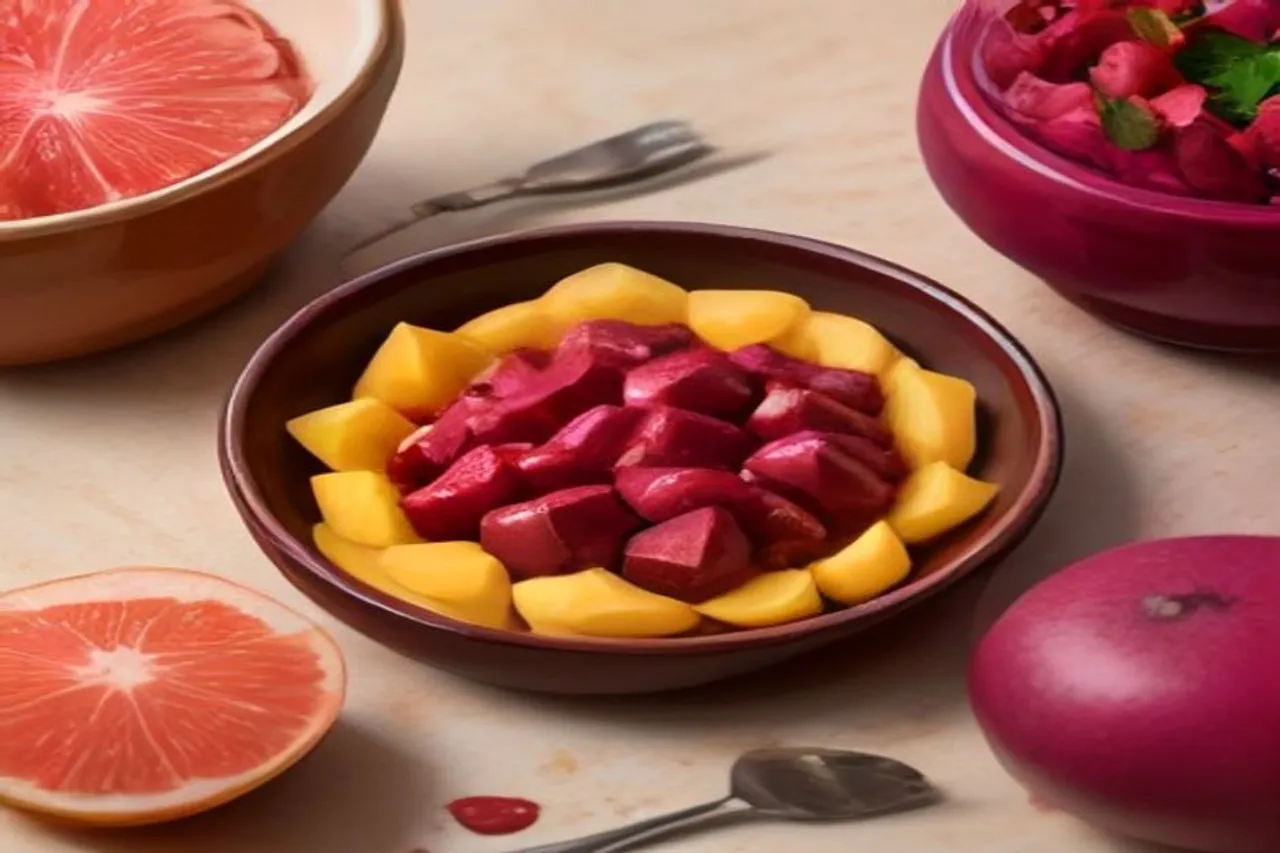 Authentic Festive Beet Citrus Salad with Kale and Pistachios Recipe