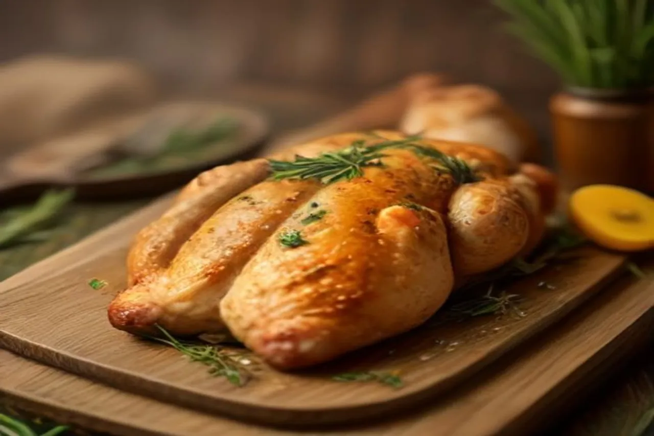 Authentic Herb Stuffed Roast Chicken Recipe