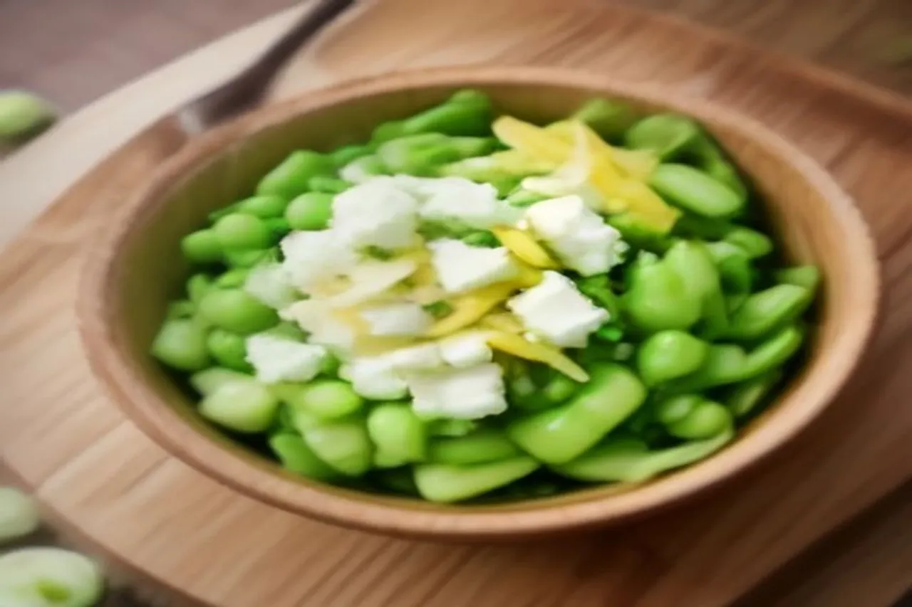 Authentic Lemony Snap Pea and Goat Cheese Salad Recipe