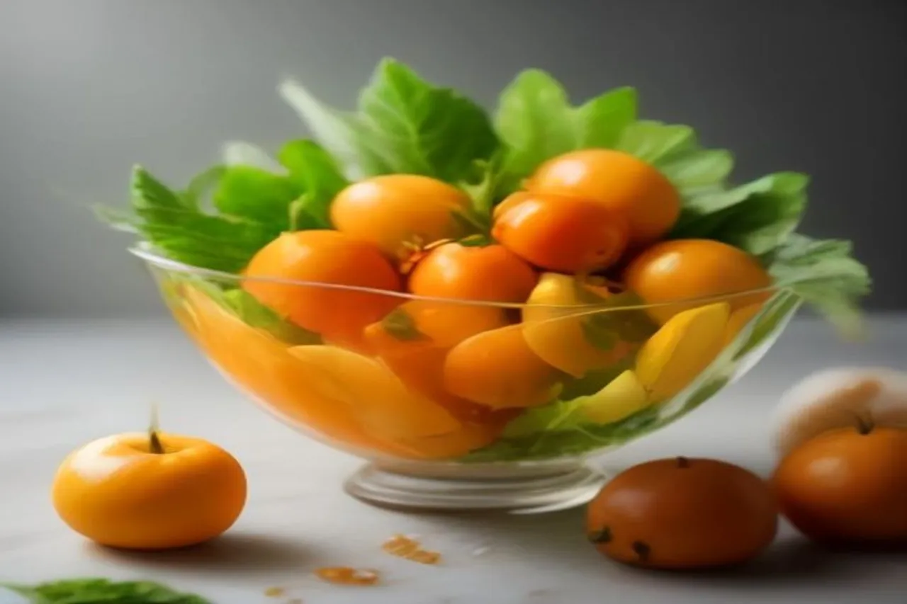 Authentic Persimmon Pomegranate Fruit Salad Recipe