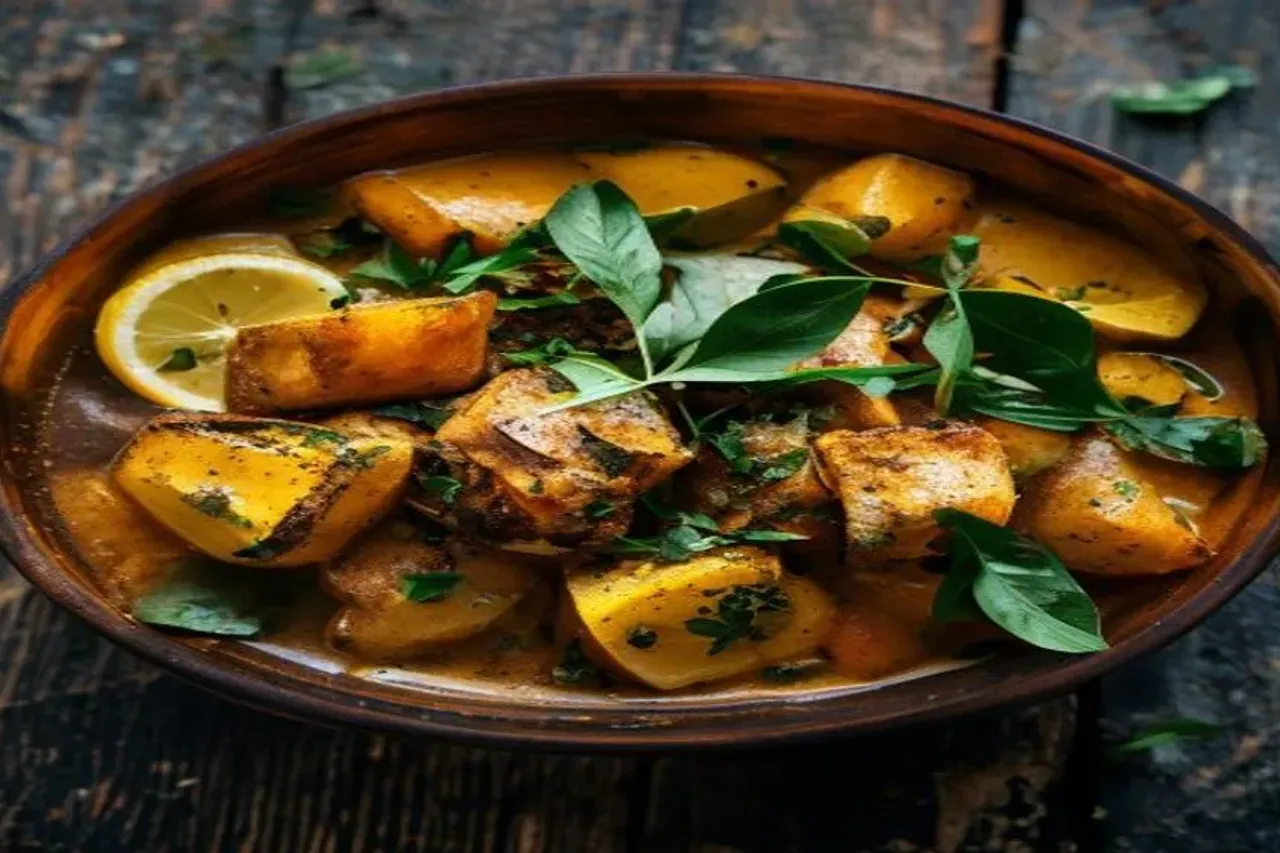 Authentic Potato Fenugreek Leaves Curry Recipe