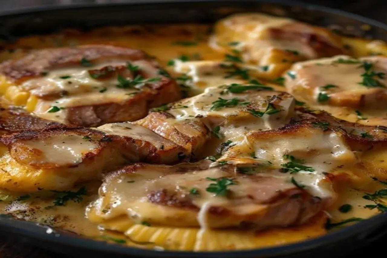 Best Homemade Pork Chops with Creamy Scalloped Potatoes Recipe