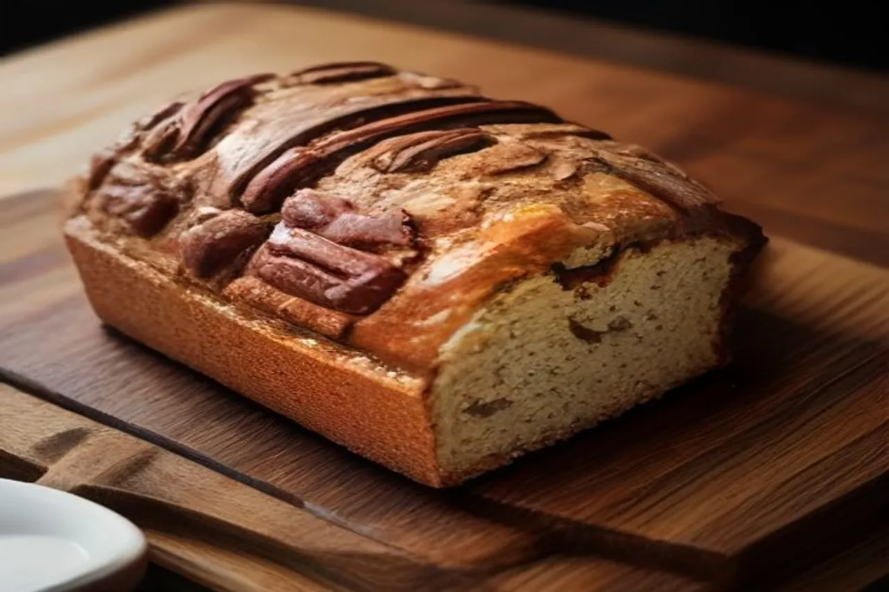 The Ultimate Banana Pecan Bread With Caramelized White Chocolate Sorghum Glaze Recipe