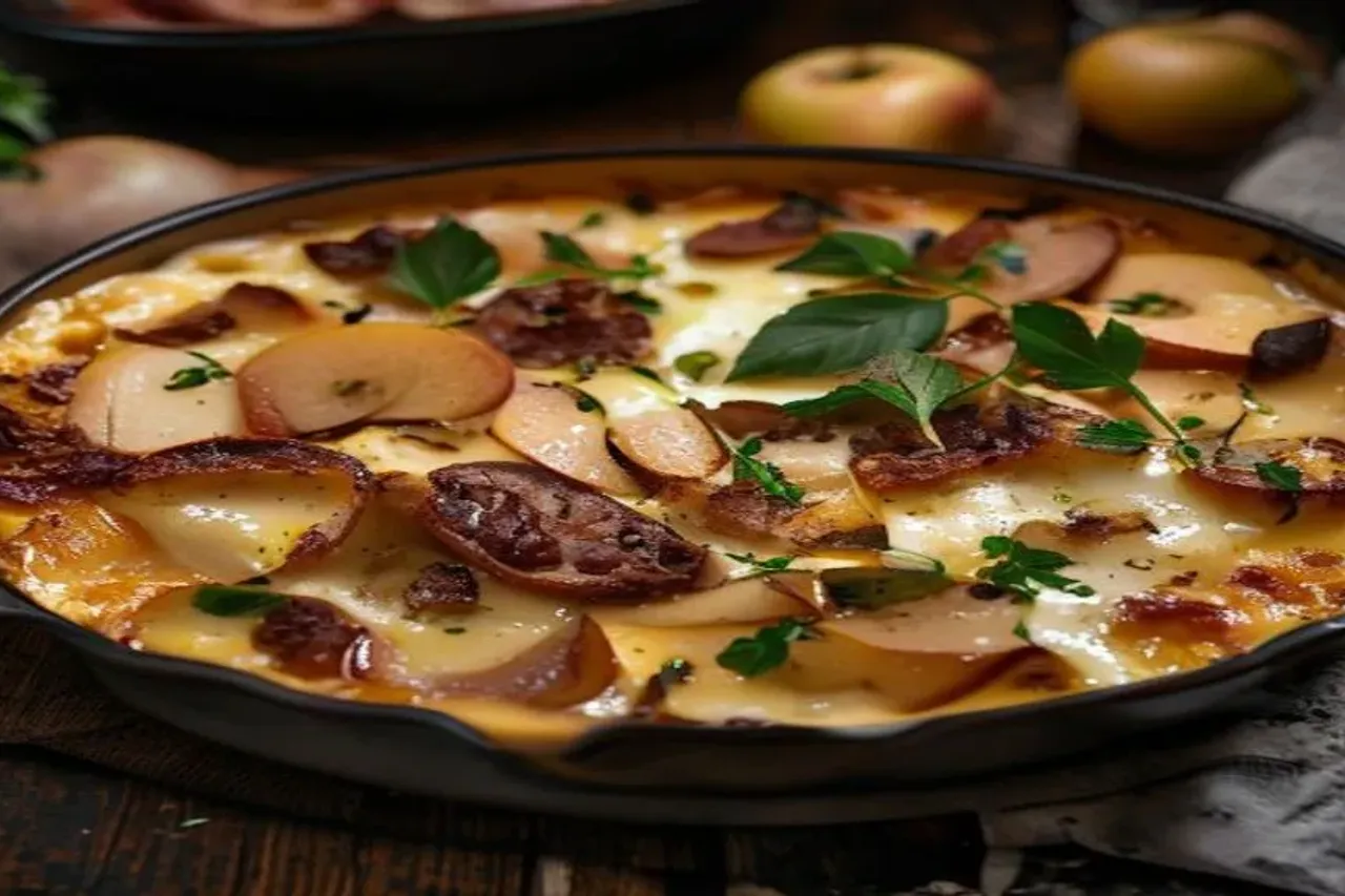 The Ultimate Cheesy Apple and Sausage Breakfast Casserole Recipe