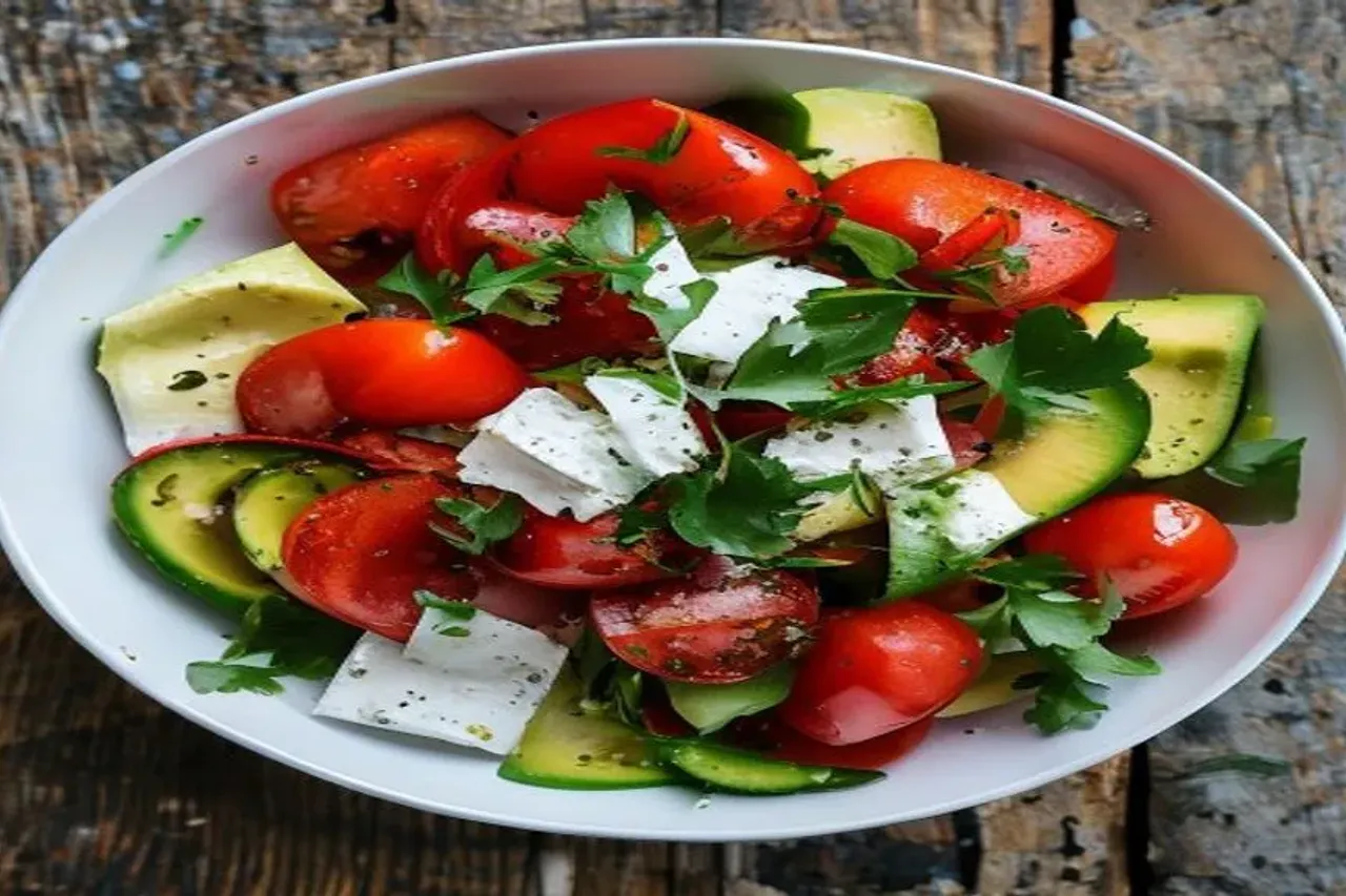 The Ultimate Cilantro, Avocado, Tomato, and Feta Salad Recipe