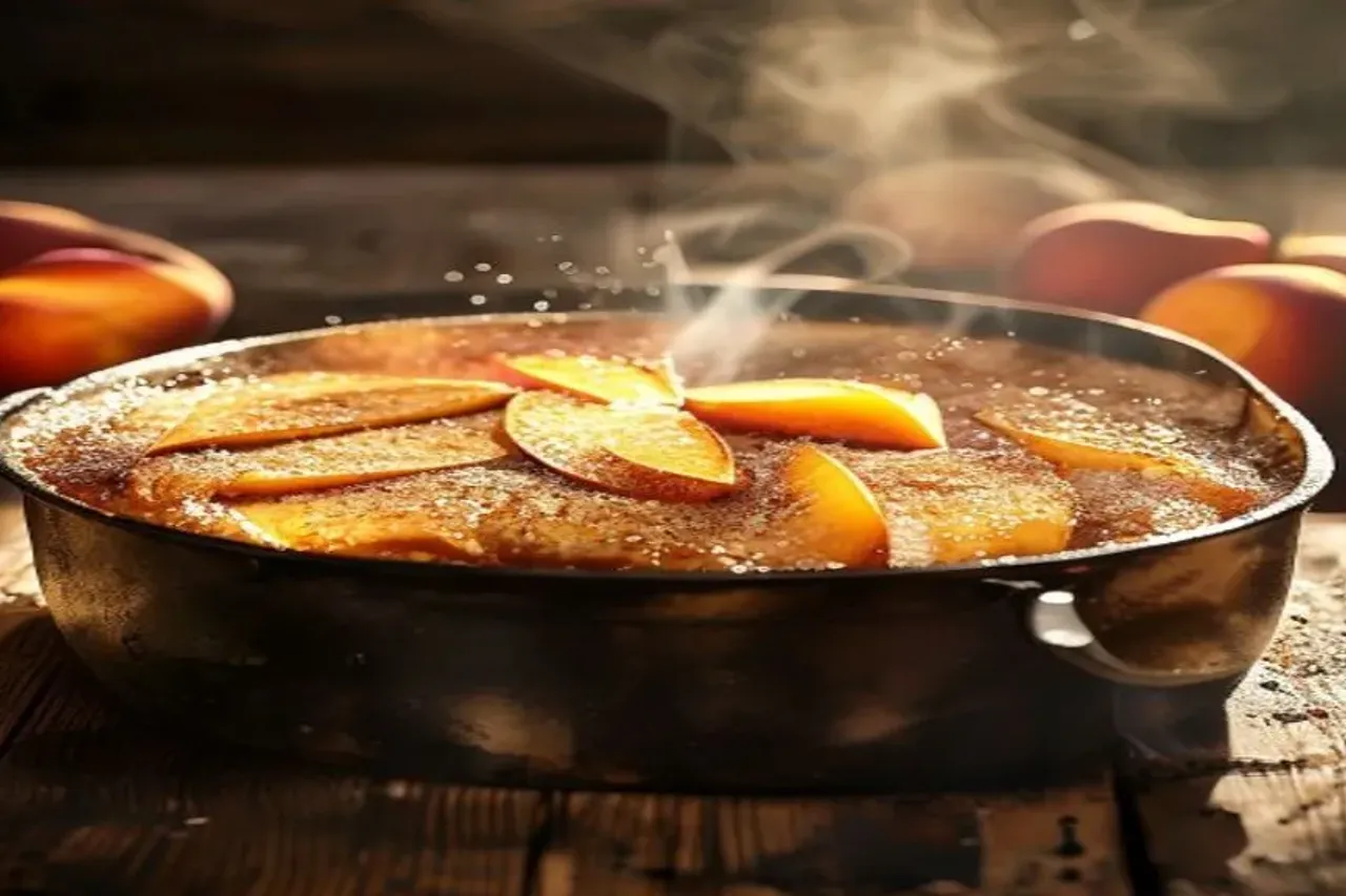 The Ultimate Easy Skillet Peach Cake Recipe