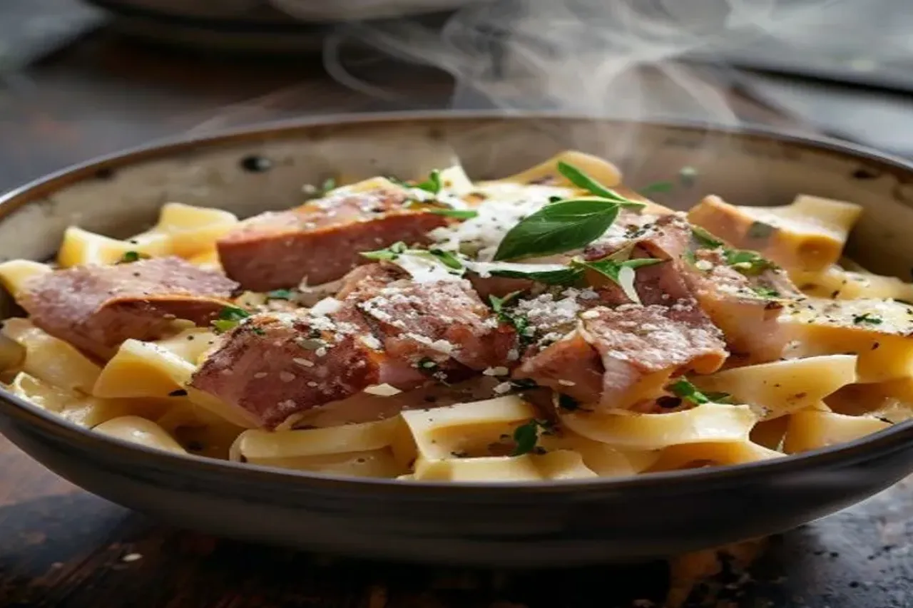 The Ultimate Fettuccine Alfredo with Ham Recipe
