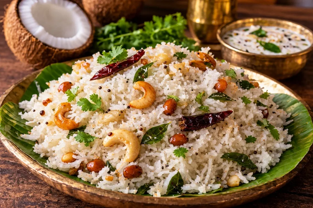 The Ultimate Kobbari Annam (South Indian Coconut Rice) Recipe