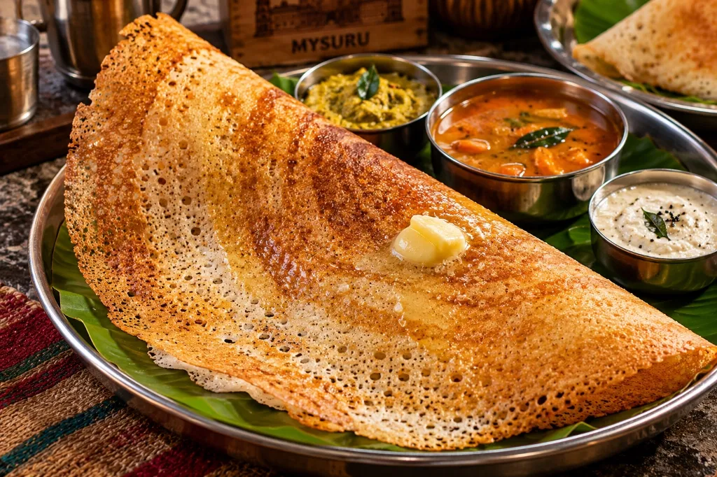 The Ultimate Mysore Mylari-Style Soft Butter Dosa with Green Vegetable Sagu Recipe