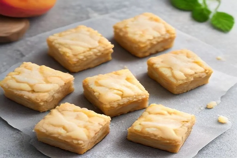 The Ultimate Peach Blondie Recipe