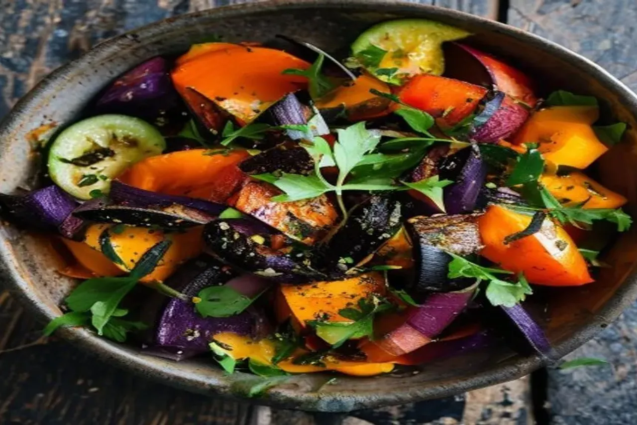 The Ultimate Roasted Eggplant and Bell Pepper Salad Recipe