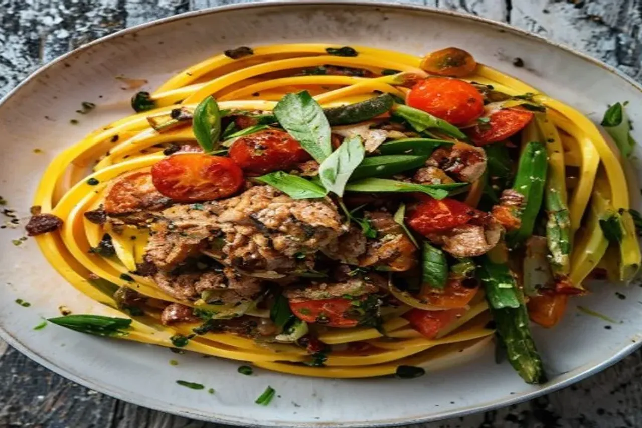 The Ultimate Roasted Spaghetti Squash with Ground Turkey and Vegetables Recipe