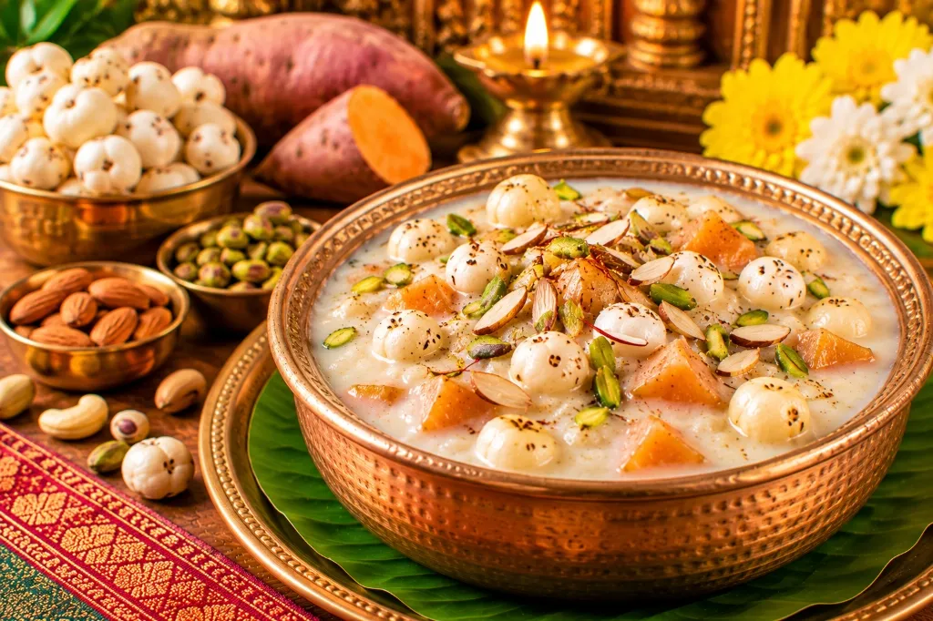 The Ultimate Saffron Makhana Kheer with Roasted Sweet Potato Recipe