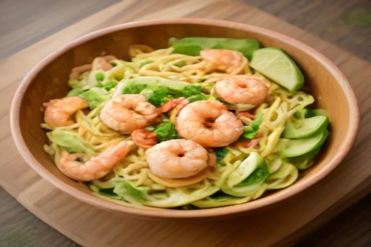 The Ultimate Shrimp, Bacon, Avocado Pasta Salad Recipe