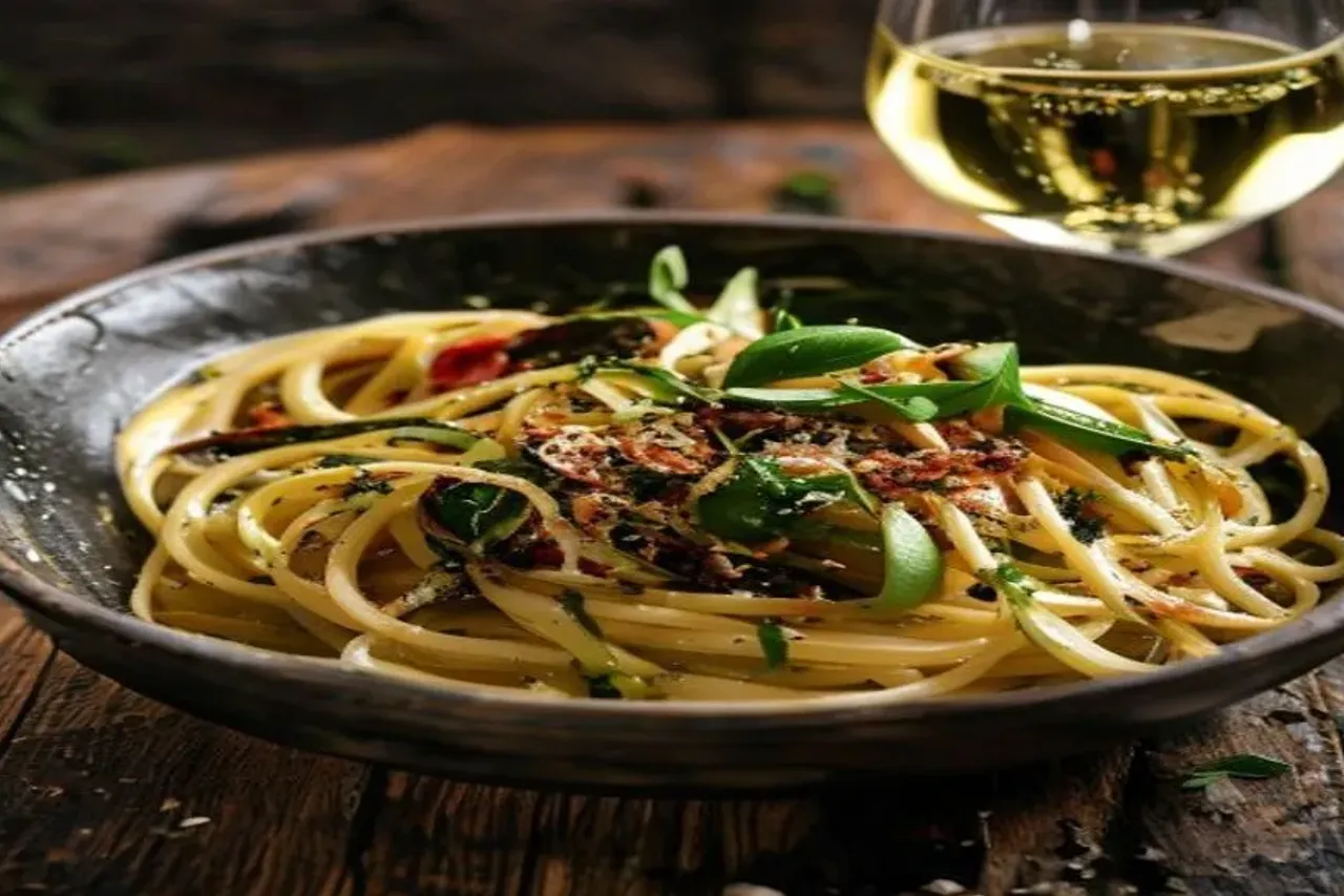 The Ultimate Spaghetti Aglio e Olio with Green Olives Recipe