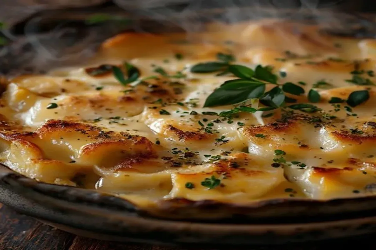 The Ultimate Three Cheese Garlic Scalloped Potatoes Recipe